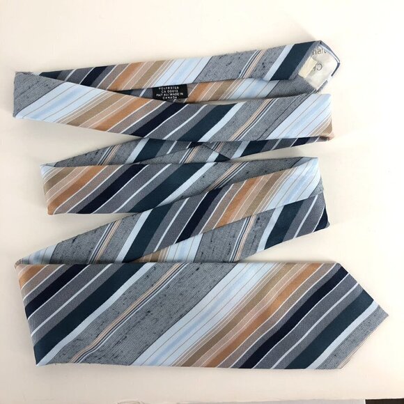 2 Christian Dior Monsieur‎ Vintage Diagonal Stripe Ties - Picture 6 of 15
